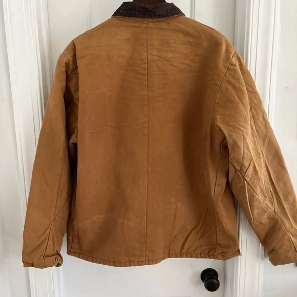 Vintage Key Imperial Canvas Blanket-Lined Chore Coat Made in USA Tan/Brown‎ - Picture 3 of 6